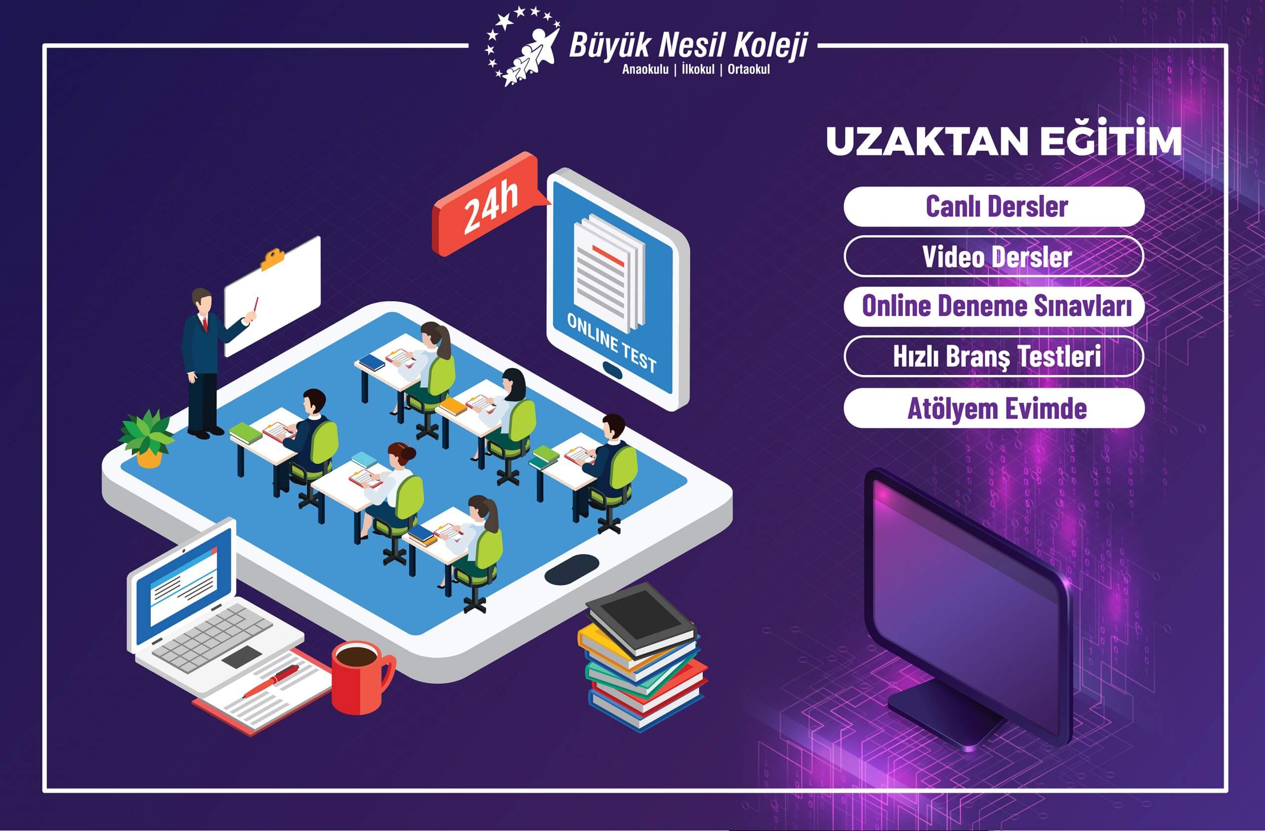 uzaktan egitim sureci tamamlandi buyuk nesil koleji